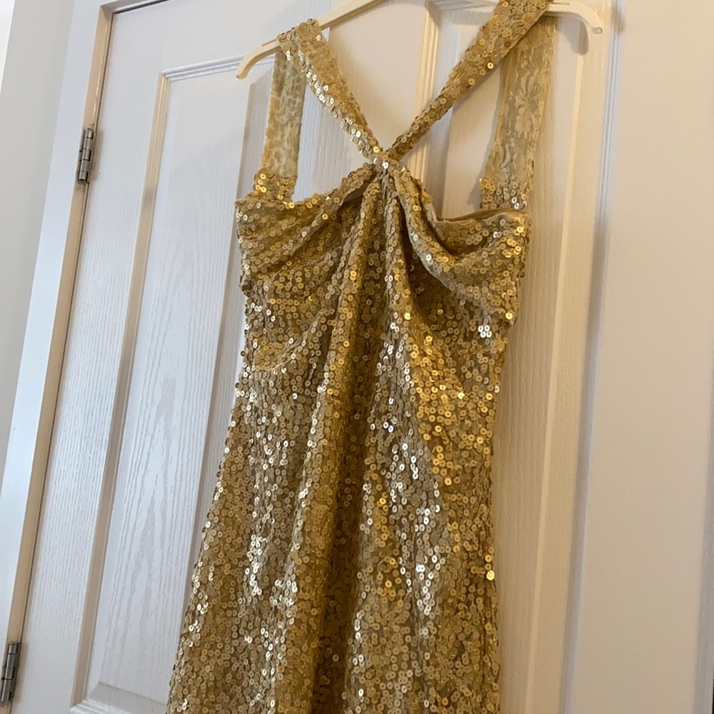 Sequin Gold coktail Dress
